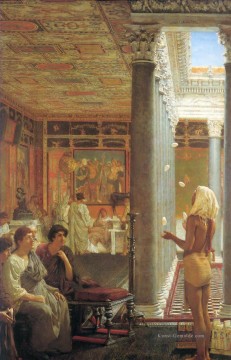 Ägyptischer Jongleur romantischer Sir Lawrence Alma Tadema Ölgemälde